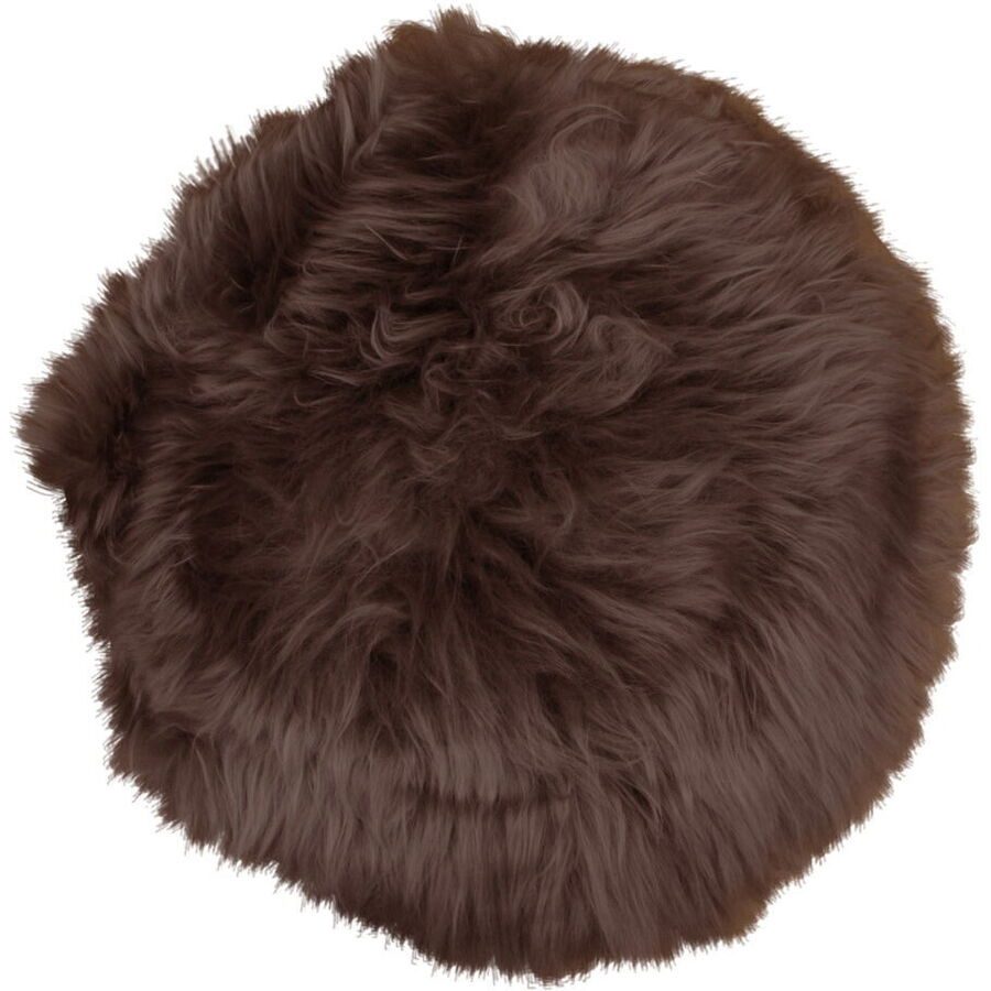 Sitzkissen Qirena Braun Fell 35 cm 35 cm - Material: Lammfell - Sitzkissen