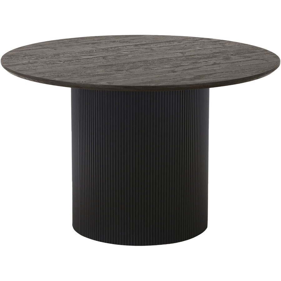 Esstisch rund Belaro Braun MDF/Papier 120 cm - Farbe: Dunkelbraun - Material: MDF, Dekorpapier - Esstisch rund