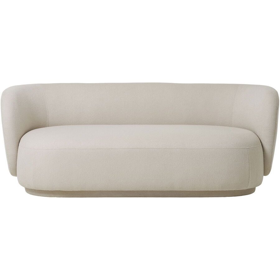 Sofa Orvento Beige Polyester 86 cm 185 cm - Farbe: sand - Sofa