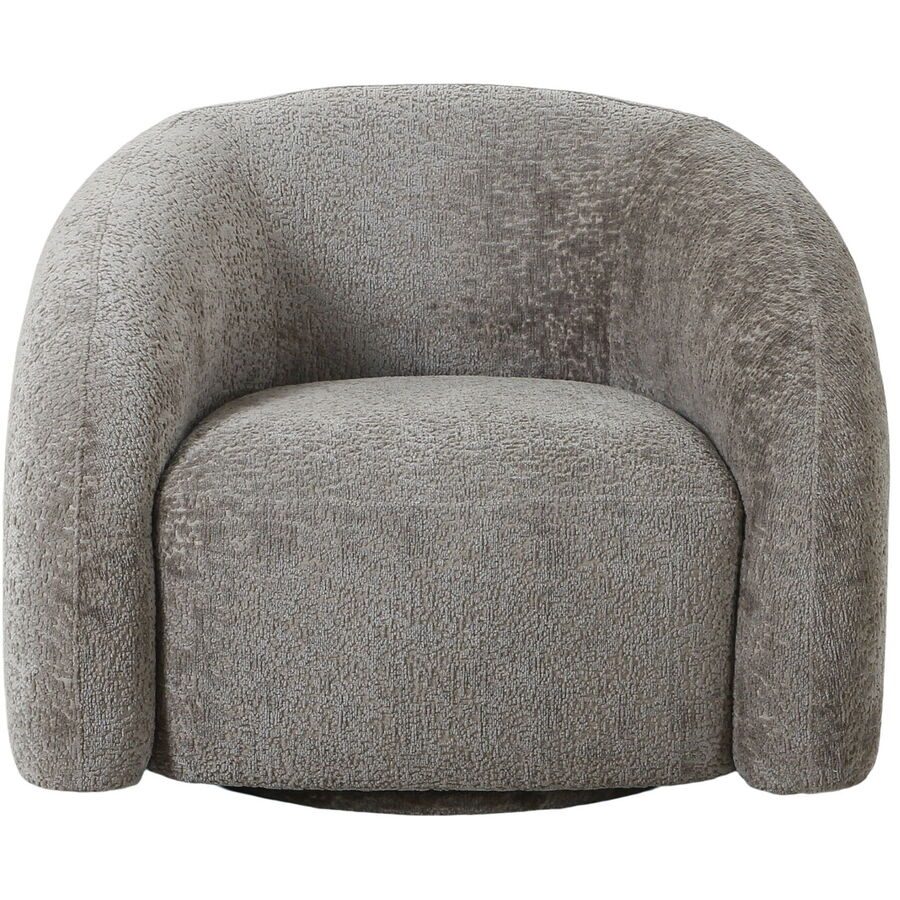Sessel Jovent Grau Polyester 83 cm 93 cm Drehbar - Farbe: natur - Sessel
