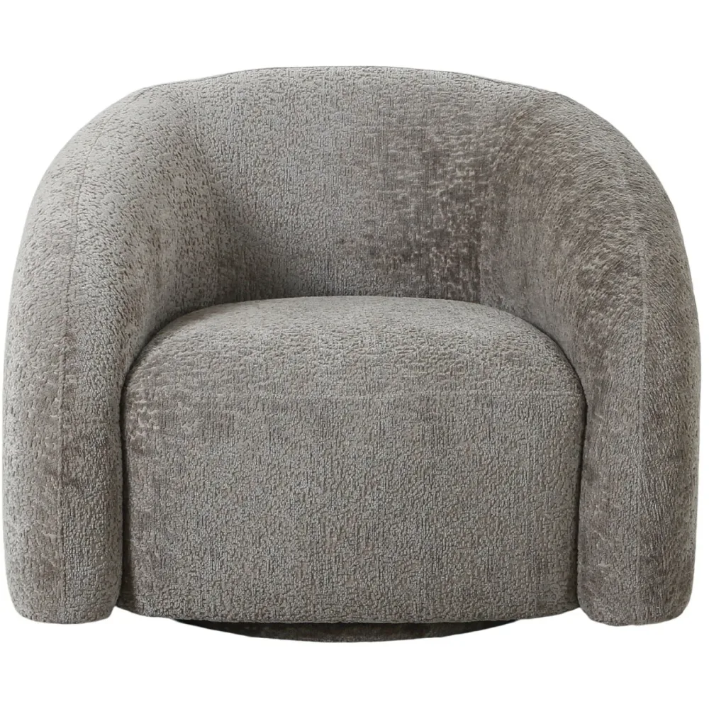 Sessel Jovent Grau Polyester 83 cm 93 cm Drehbar - Farbe: natur - Sessel