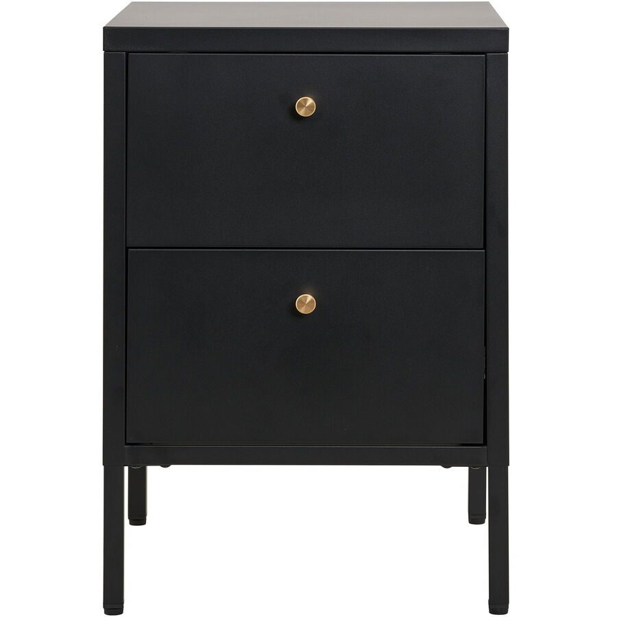 Beistelltisch Tavena Schwarz Stahl 40 cm - Beistelltisch