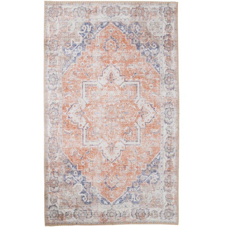 Teppich Tivaro Blau/Orange Polyester 200 cm 300 cm - Teppich