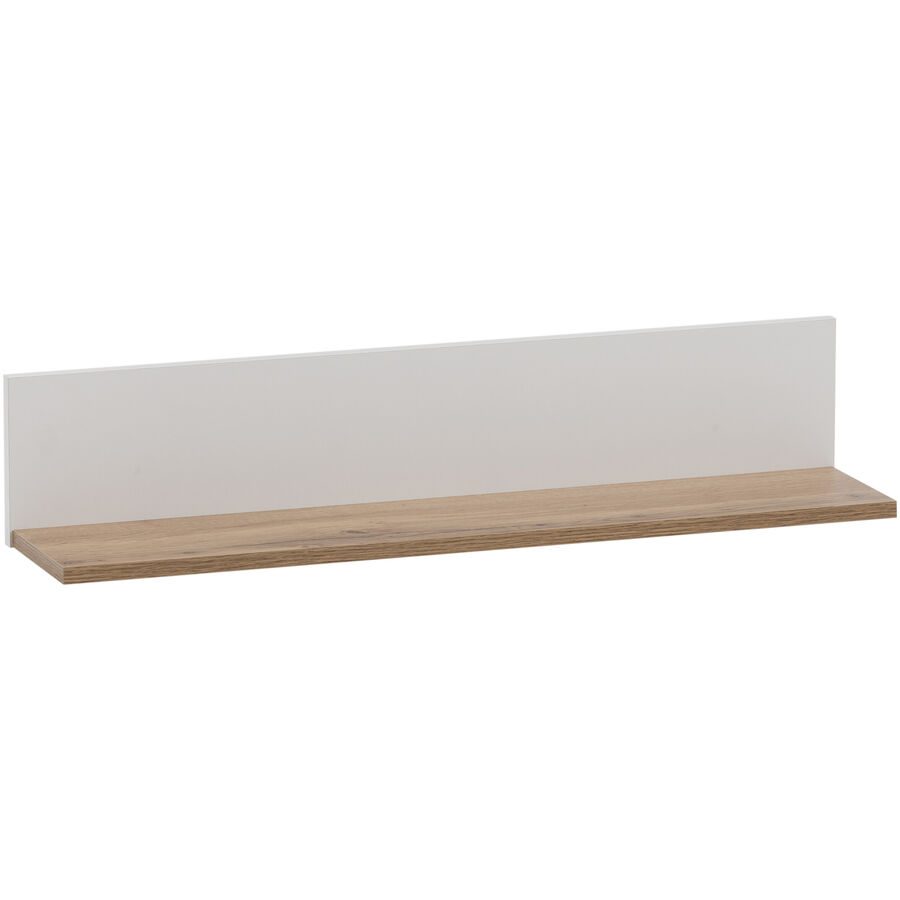 Wandregal Jela Weiss Holz 80 cm 15.7 cm - Material: Holzwerkstoff - Wandregal