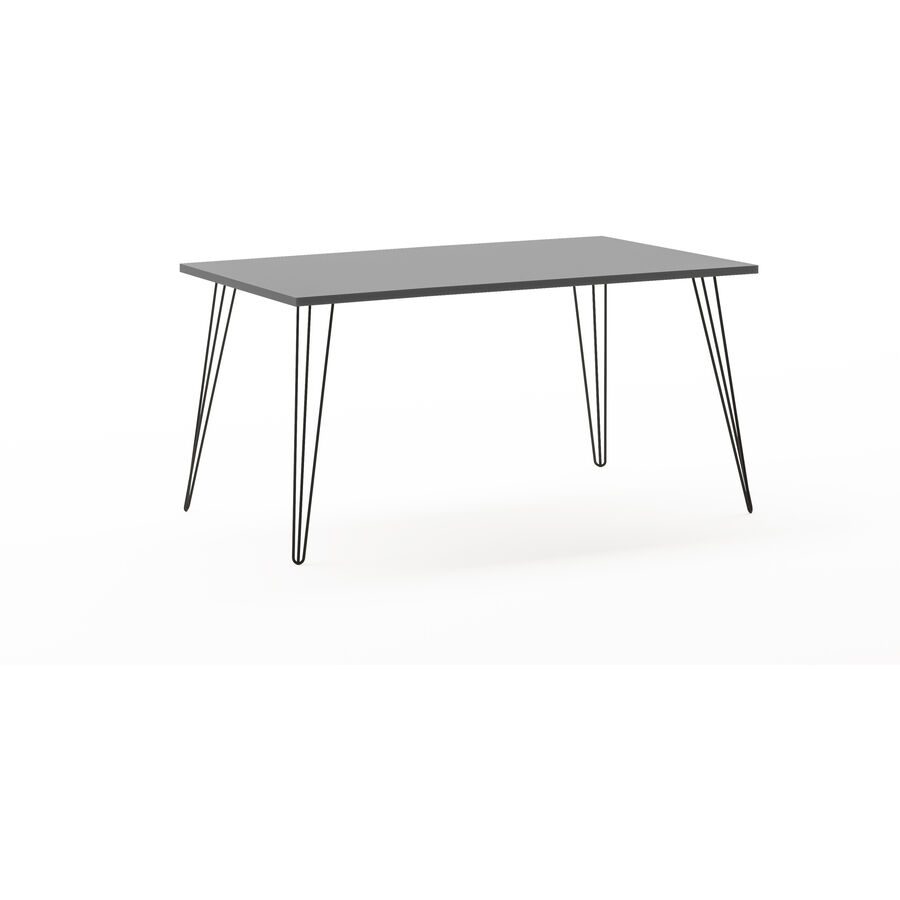 Schreibtisch Fips Grau Holz 160 cm - Material: Holzwerkstoff - Schreibtisch