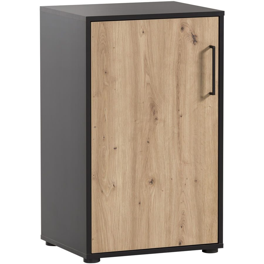 Aktenschrank Nio Schwarz Holz 50.95 cm 41 cm 83.6 cm - Material: Holzwerkstoff - Aktenschrank