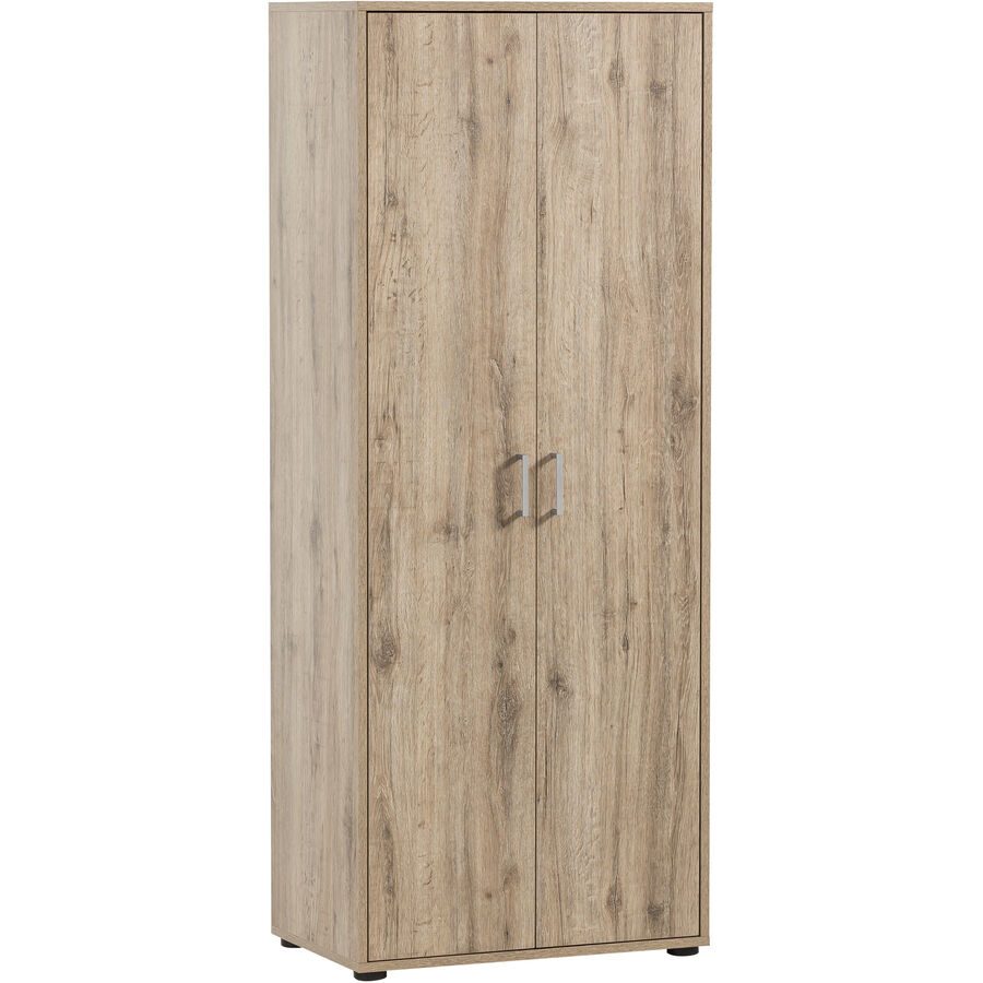 Aktenschrank Neil Braun Holz 65.1 cm 41 cm 163.6 cm - Farbe: Wildeiche - Material: Holzwerkstoff - Aktenschrank