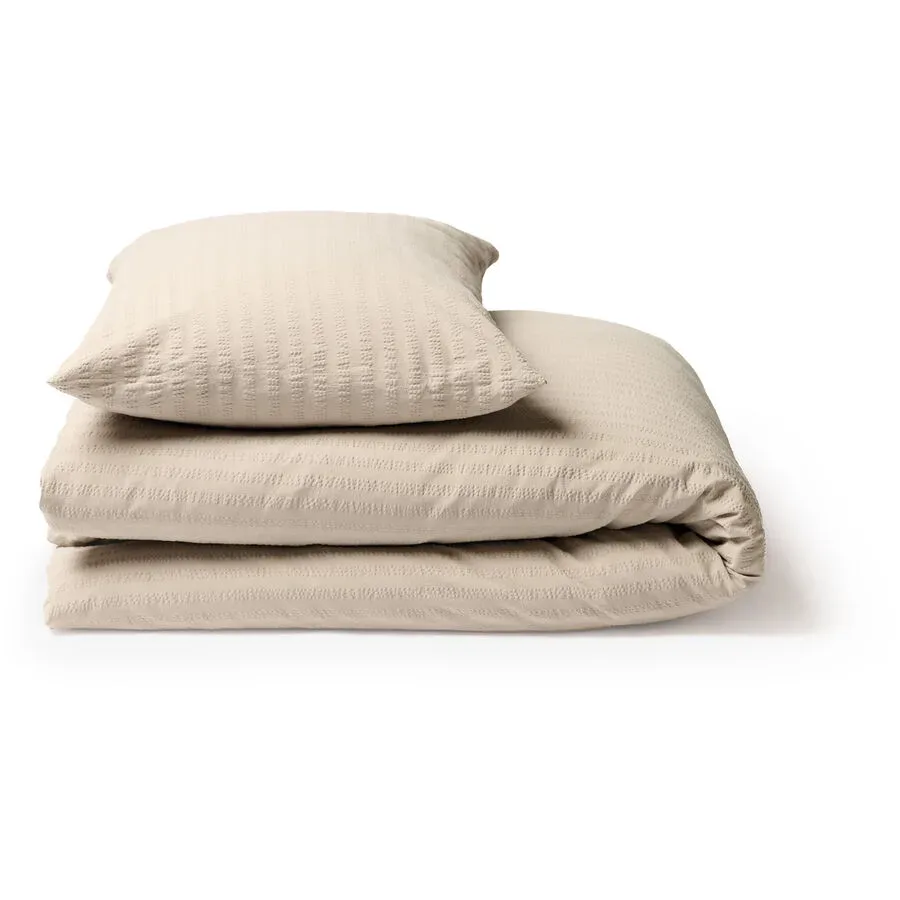 Duvetbezug Kemeri Taupe Baumwolle 210 cm 200 cm - Material: 100% Bio-Baumwolle - Duvetbezug