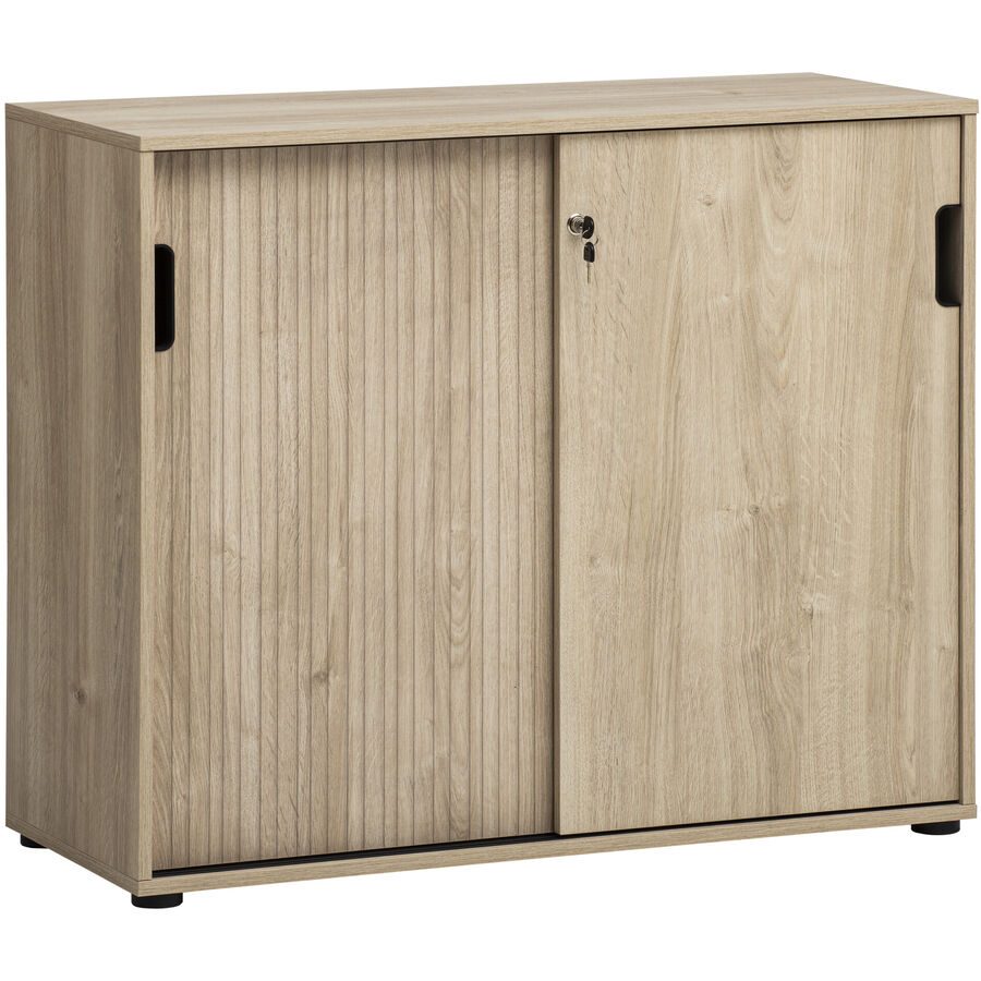 Aktenschrank Kontor Braun Holz 100 cm 41 cm 83.6 cm - Farbe: eiche - Material: Holzwerkstoff - Aktenschrank