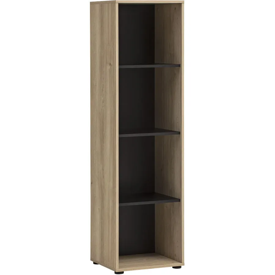 Regal Kontor Braun Holz 44.8 cm 163.6 cm - Farbe: eiche - Material: Holzwerkstoff - Regal