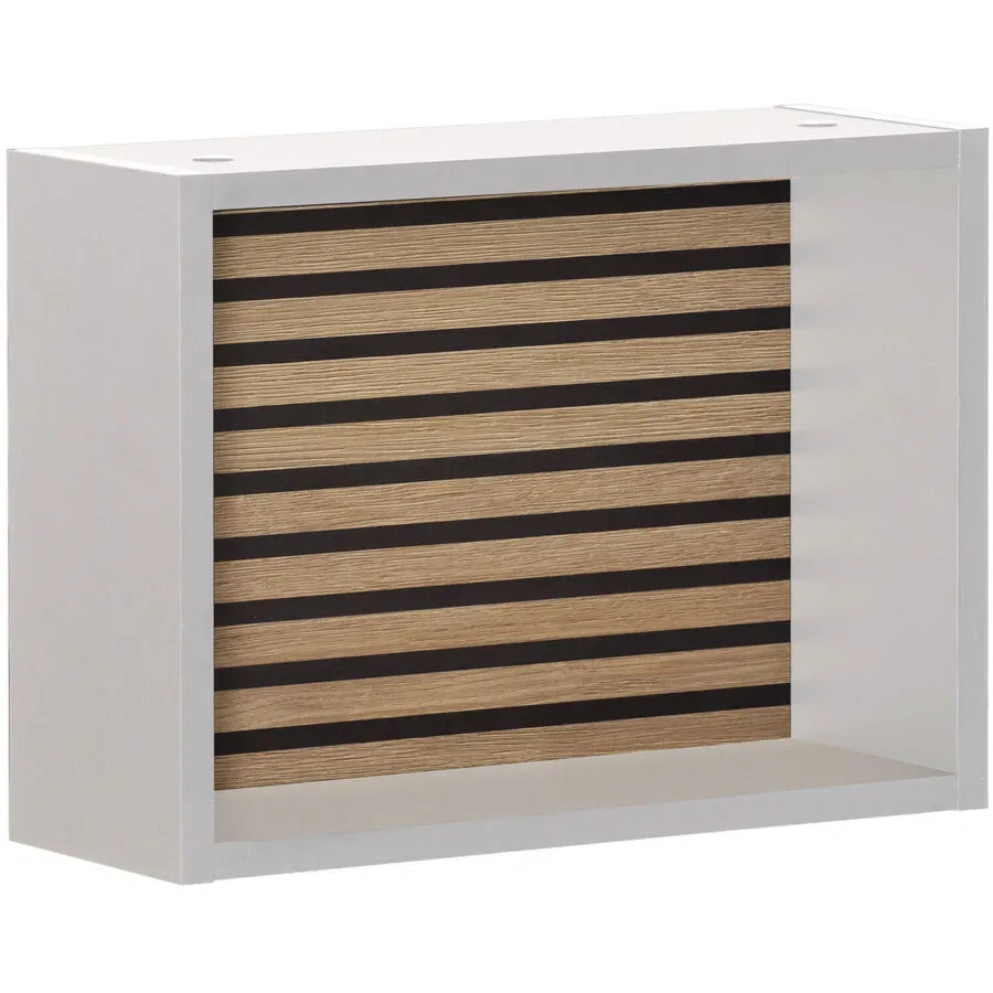 Wandregal Koke Weiss Holz 40.2 cm 30.2 cm - Material: Holzwerkstoff - Wandregal