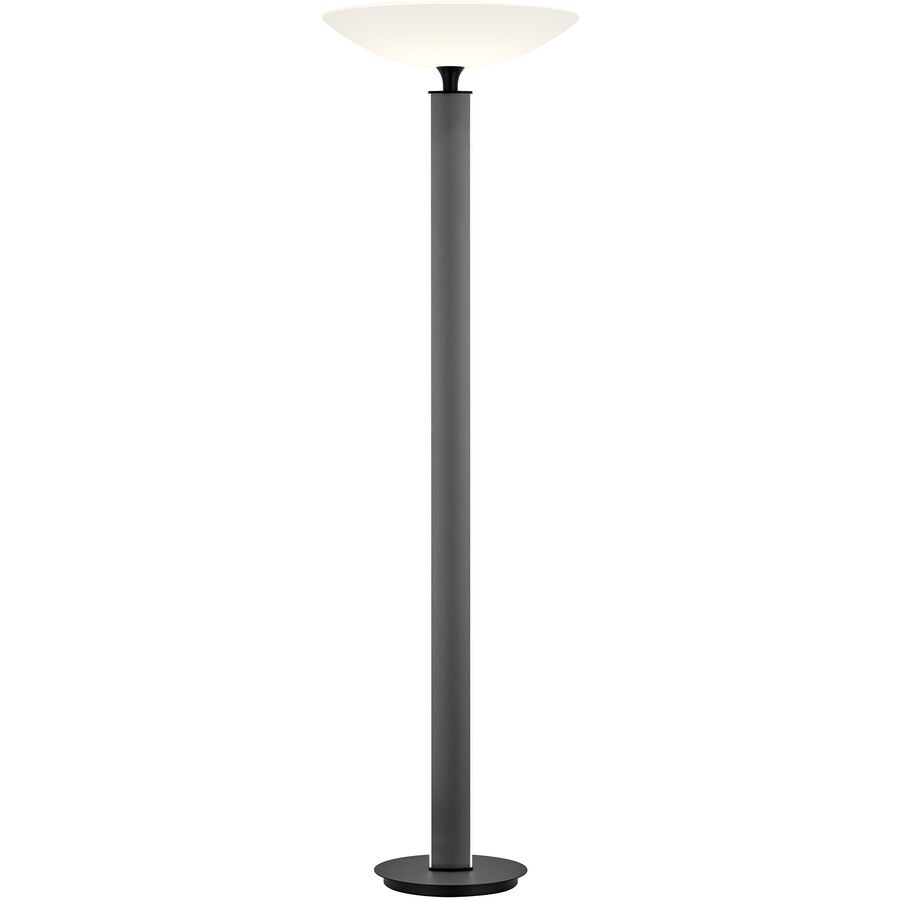 Designer-Stehlampe Bankamp Logan anthrazit dimmbar H 180 cm - Farbe: anthrazit eloxiert - LED - Lichtfarbe: Extra warmweiss - Material: