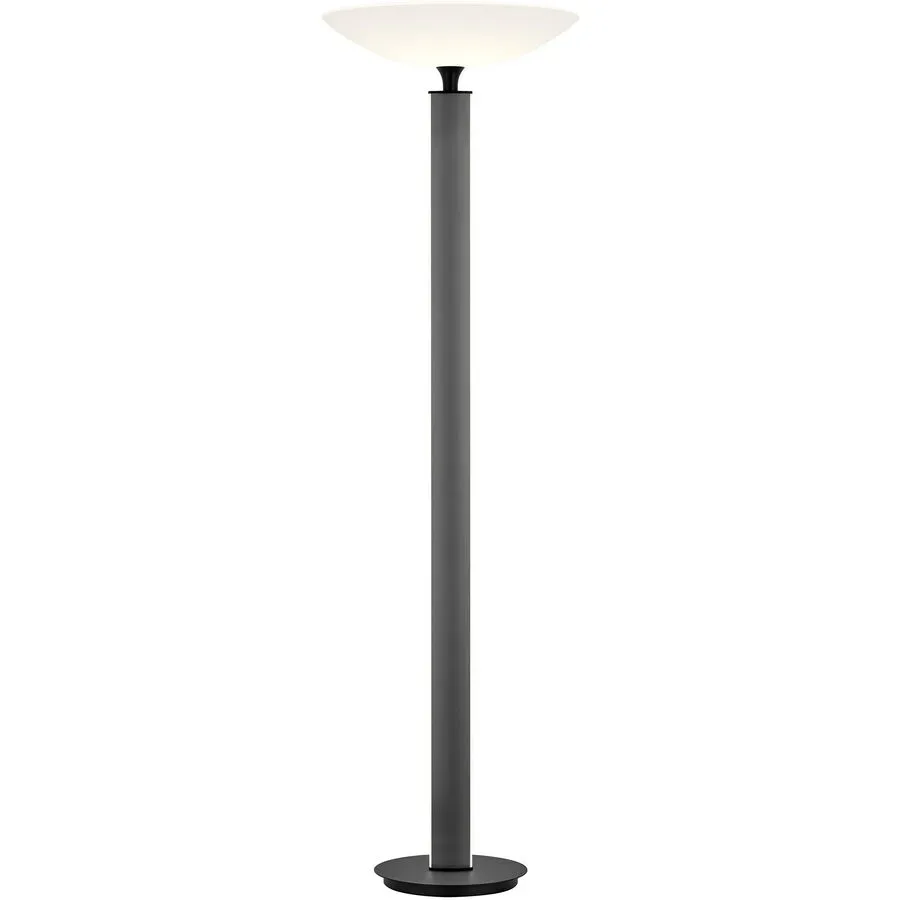 Designer-Stehlampe Bankamp Logan anthrazit dimmbar H 180 cm - Farbe: anthrazit eloxiert - LED - Lichtfarbe: Extra warmweiss - Material: