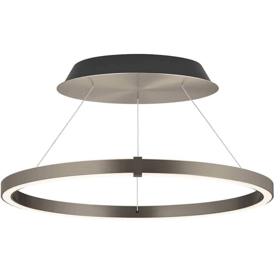 Designer-Pendellampe Bankamp Line bronze 63 cm mit Fernbedienung - LED - Lichtfarbe: Extra warmweiss - Material: Aluminium/Stahl -