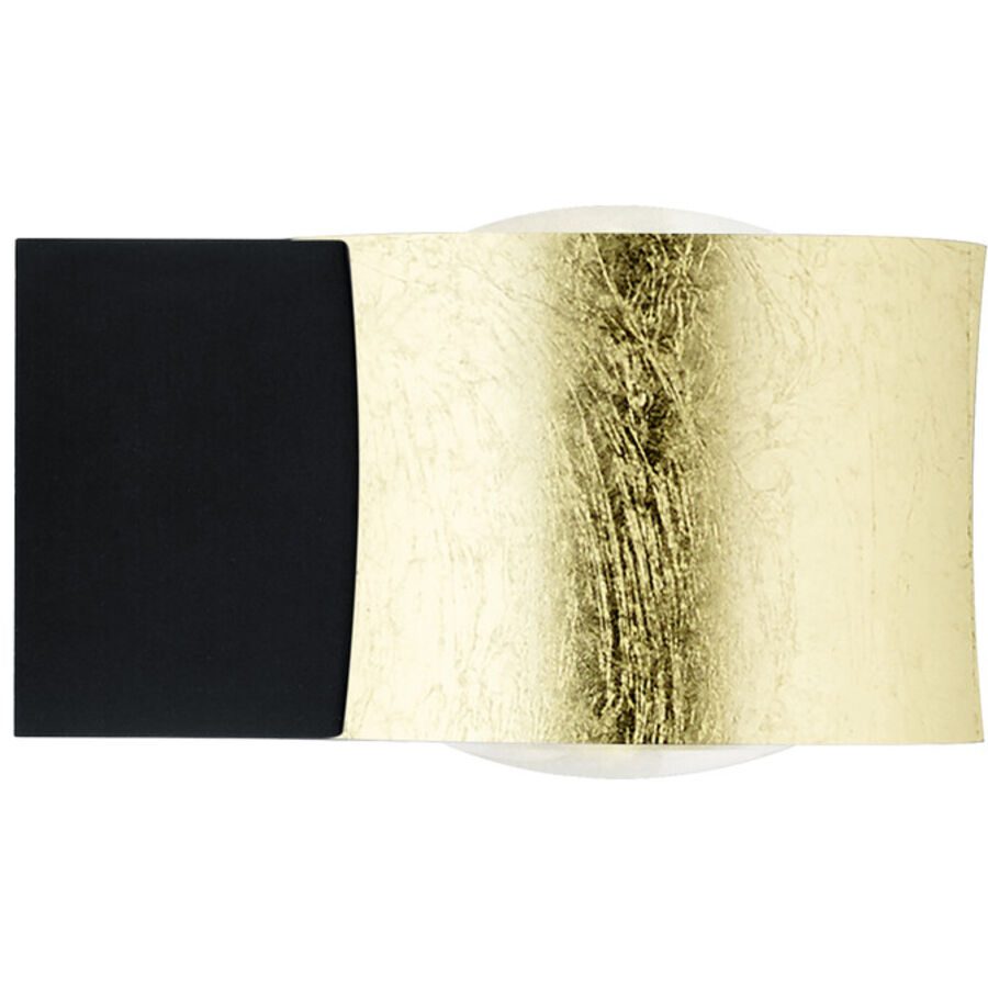 Designer-Wandlampe Bankamp Impulse gold - Farbe: schwarz-gold - LED - Lichtfarbe: Extra warmweiss - Material: Aluminium/Stahl - Designer-Wandlampe-