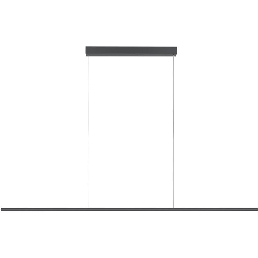 Designer-Pendellampe Bankamp Hexagon anthrazit 180 cm - Farbe: anthrazit eloxiert - LED - Lichtfarbe: Extra warmweiss - Material: Aluminium/Stahl -