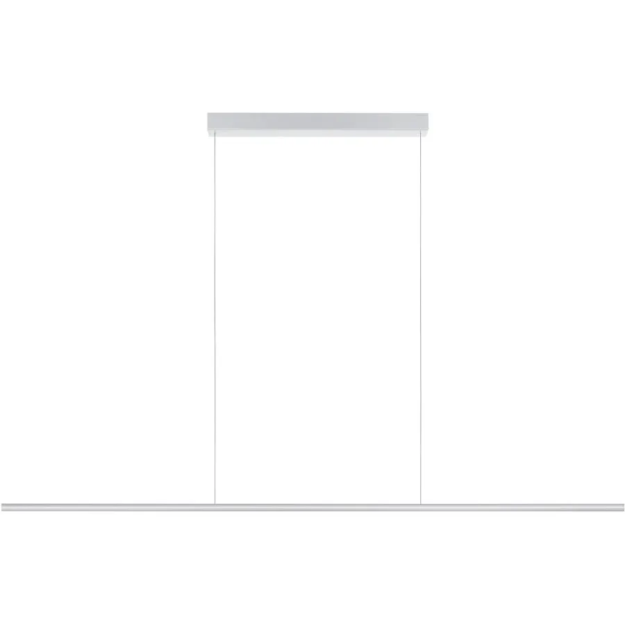 Designer-Pendellampe Bankamp Hexagon aluminium matt 180 cm - LED - Lichtfarbe: Extra warmweiss - Material: Aluminium/Stahl - Designer-Pendellampe- LED