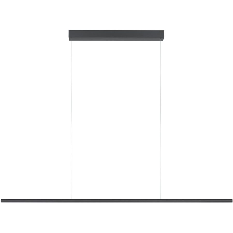 Designer-Pendellampe Bankamp Hexagon anthrazit 150 cm - Farbe: anthrazit eloxiert - LED - Lichtfarbe: Extra warmweiss - Material: Aluminium/Stahl -