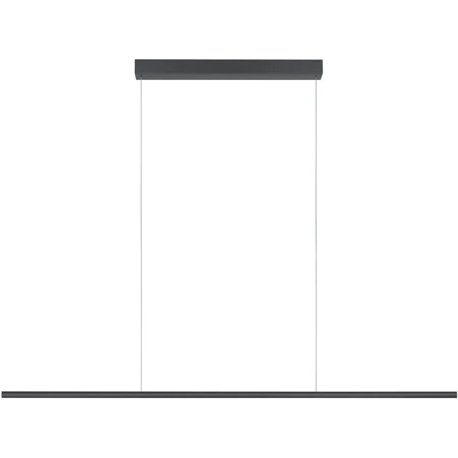 Designer-Pendellampe Bankamp Hexagon anthrazit 150 cm - Farbe: anthrazit eloxiert - LED - Lichtfarbe: Extra warmweiss - Material: Aluminium/Stahl -