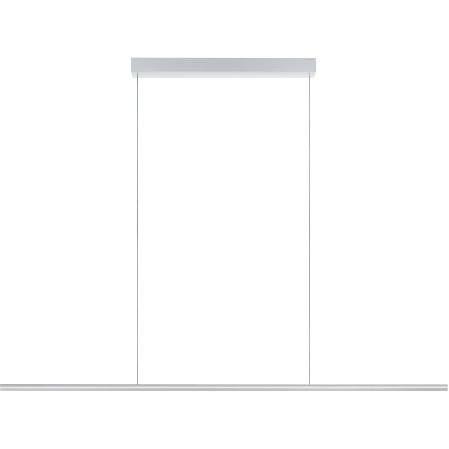 Designer-Pendellampe Bankamp Hexagon aluminium matt 150 cm - LED - Lichtfarbe: Extra warmweiss - Material: Aluminium/Stahl - Designer-Pendellampe- LED