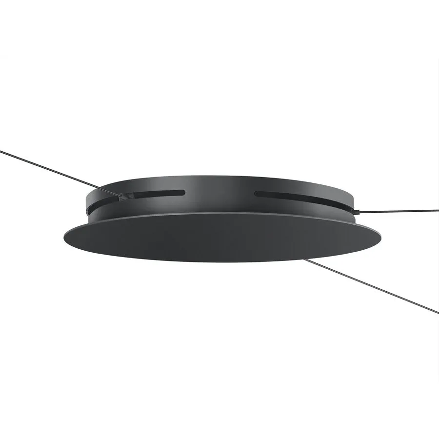 Baldachin Bankamp Globe schwarz D 30 cm für 1-3 Pendel - Material: Aluminium/Stahl - System