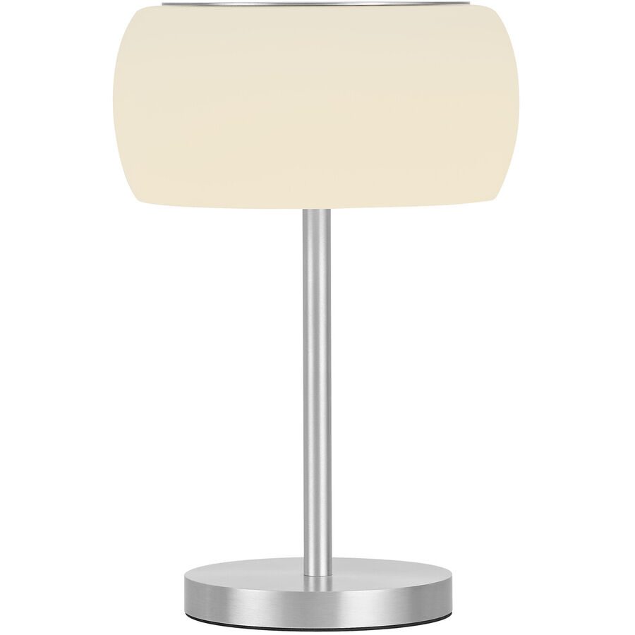 Designer-Tischlampe Bankamp Bold aluminium matt dimmbar D 22.5 cm - LED - Lichtfarbe: Extra warmweiss - Material: Aluminium/Stahl -
