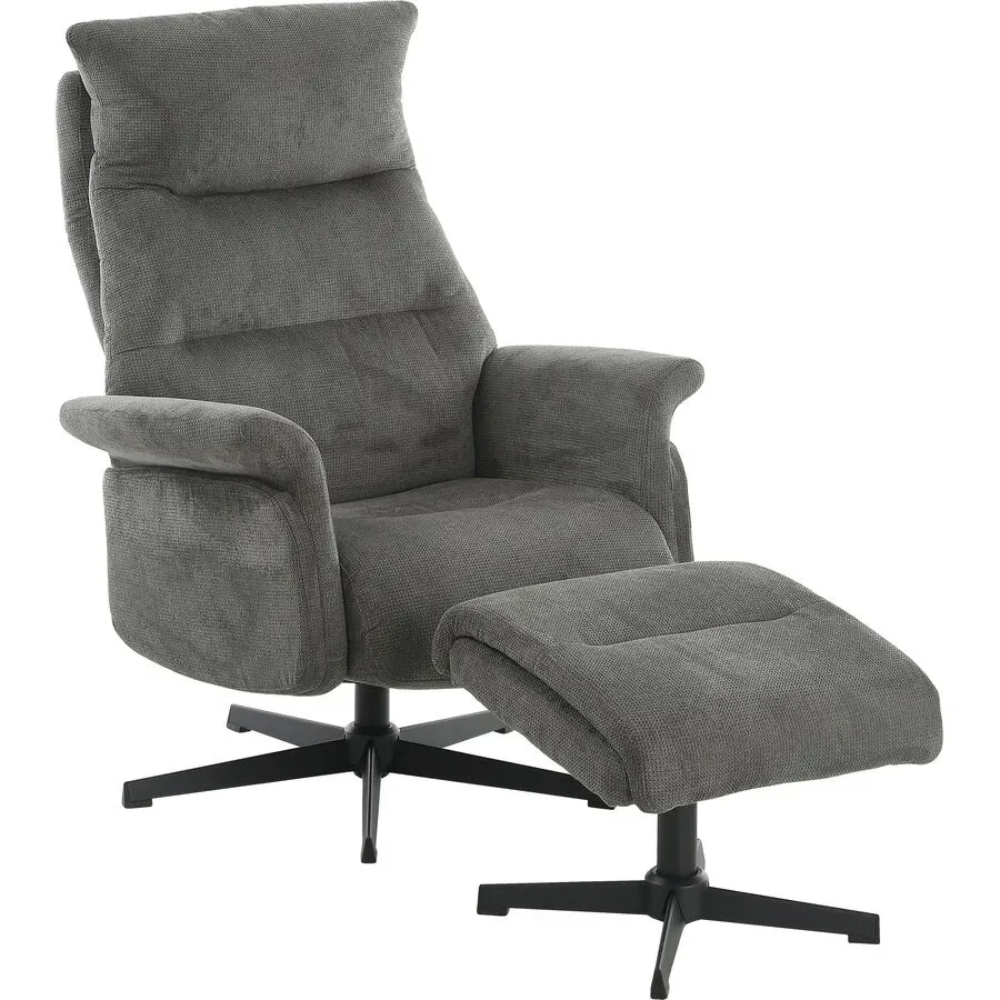 Heidi Grau - Farbe: Dunkelgrau - Material: Mikrofaser - Relaxsessel