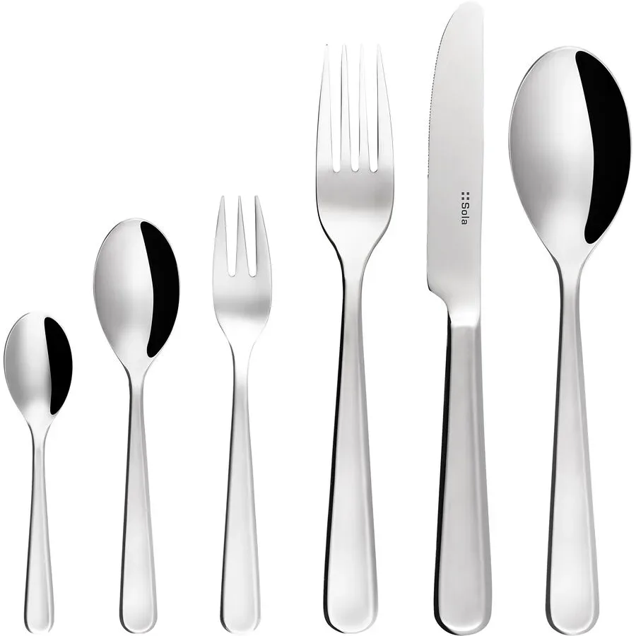 Sola Besteck-Set 36-tlg. Cannes Grau - Farbe: chrom - Material: Chromnickelstahl 18/10 - Besteck-Set 36-tlg.