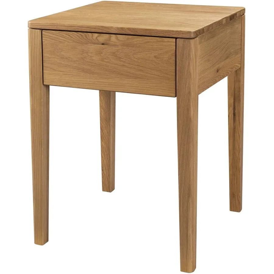 Hasena Nachttisch Chilly Braun Holz 43 cm - Farbe: natur - Material: Wildeiche - Nachttisch