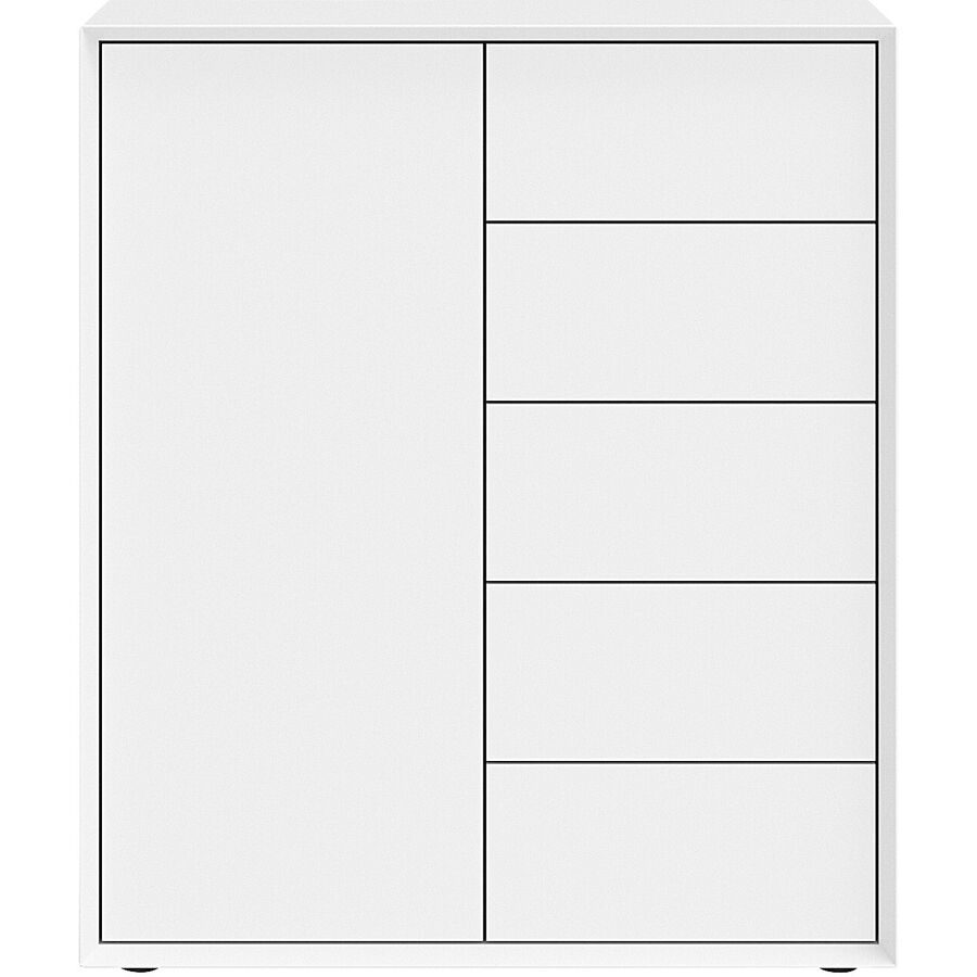 Highboard Sleek Weiss MDF 89 cm 104 cm - Highboard