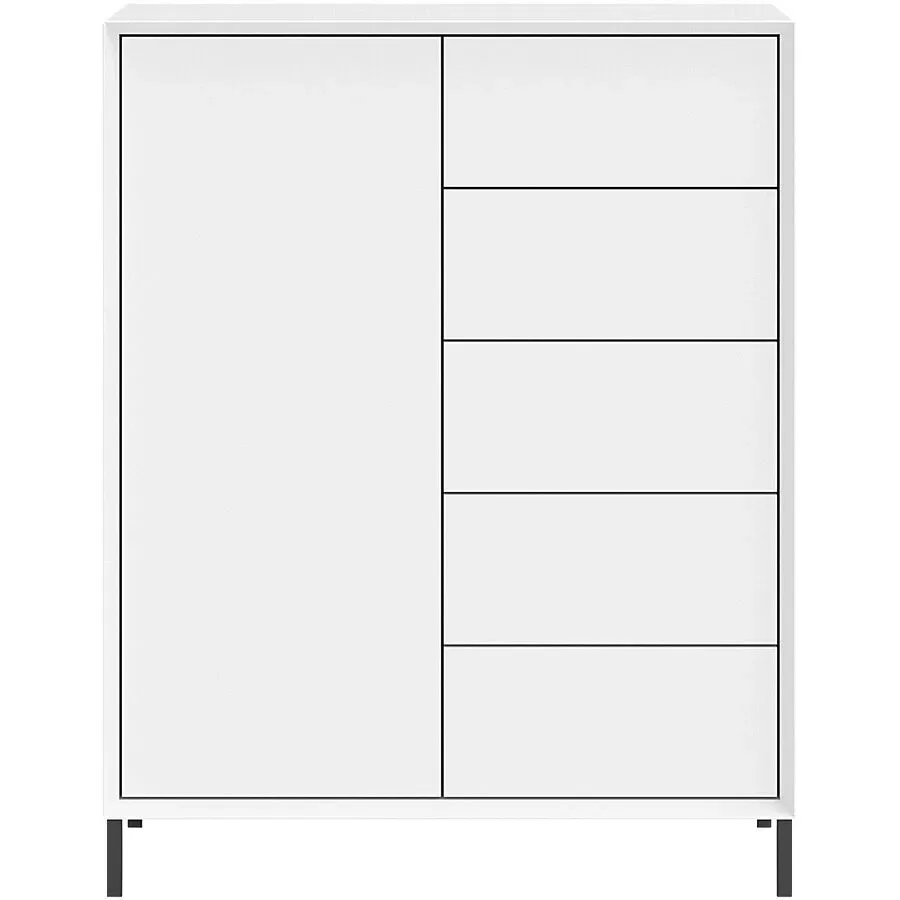 Highboard Sleek Weiss MDF 89 cm 114 cm - Highboard