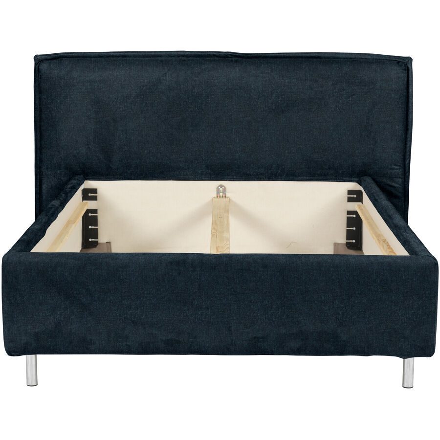 Bett Bow Cyan Stoff 140 x 210 cm - Farbe: petrol - Bett