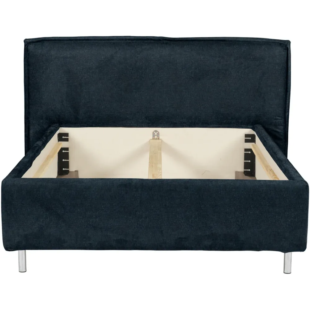 Bett Bow Cyan Stoff 180 x 220 cm - Farbe: petrol - Bett