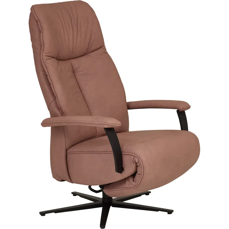 Relaxsessel Serano Orange Leder 71 cm 87 cm - Farbe: lachs - Relaxsessel