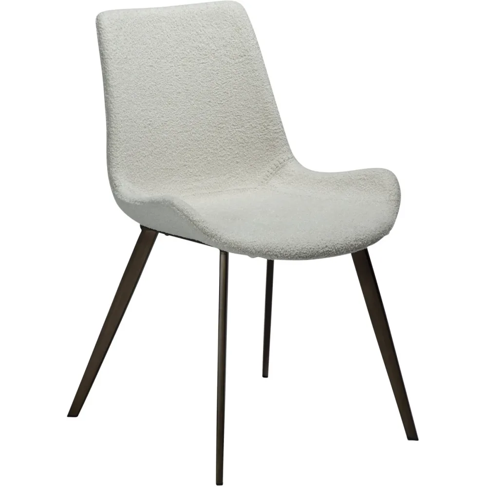 DAN-FORM Stuhl 2er-Set Hype Grau Stoff 51 cm - Stuhl 2er-Set