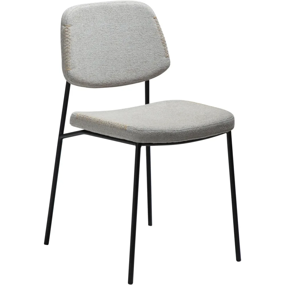DAN-FORM Stuhl 2er-Set Menta Beige Stoff 45 cm - Stuhl 2er-Set