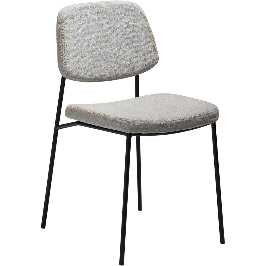 DAN-FORM Stuhl 2er-Set Menta Beige Stoff 45 cm - Stuhl 2er-Set