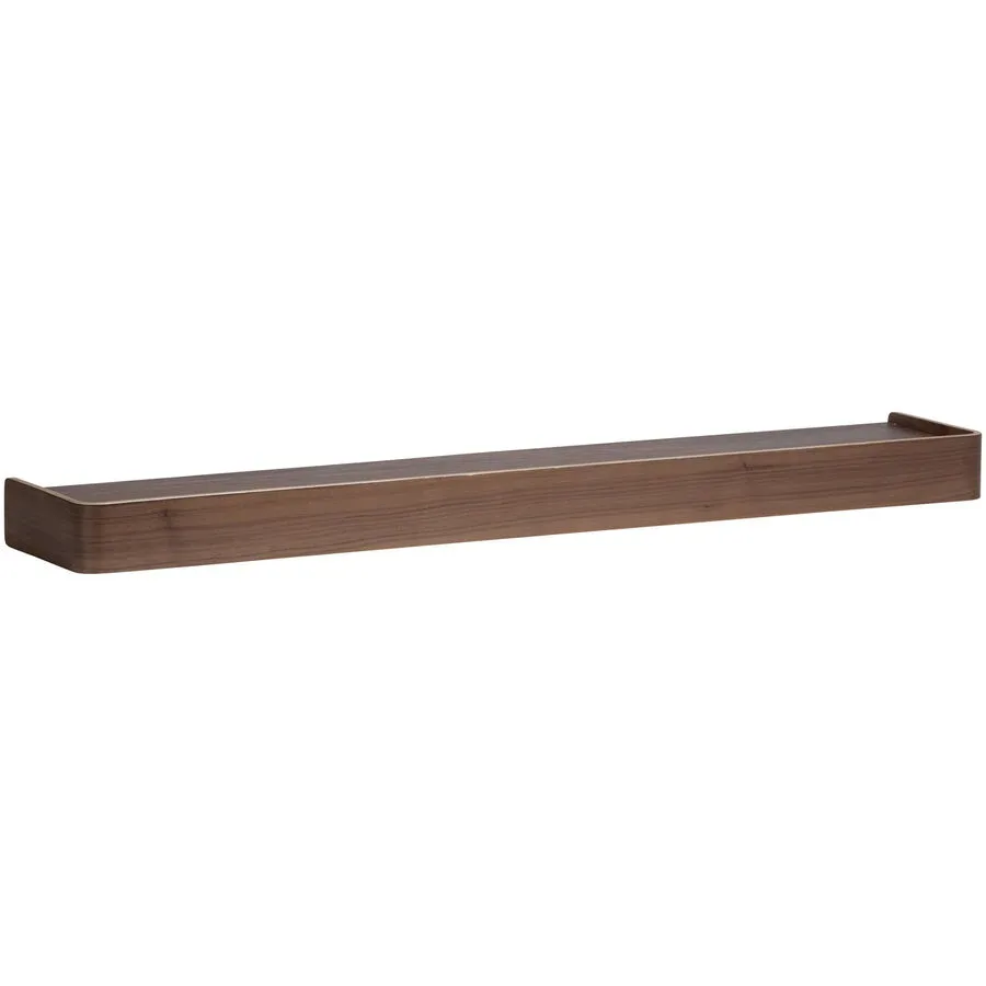 DAN-FORM Wandregal Protopia Braun Holz 120 cm 8 cm - Farbe: Walnuss - Wandregal