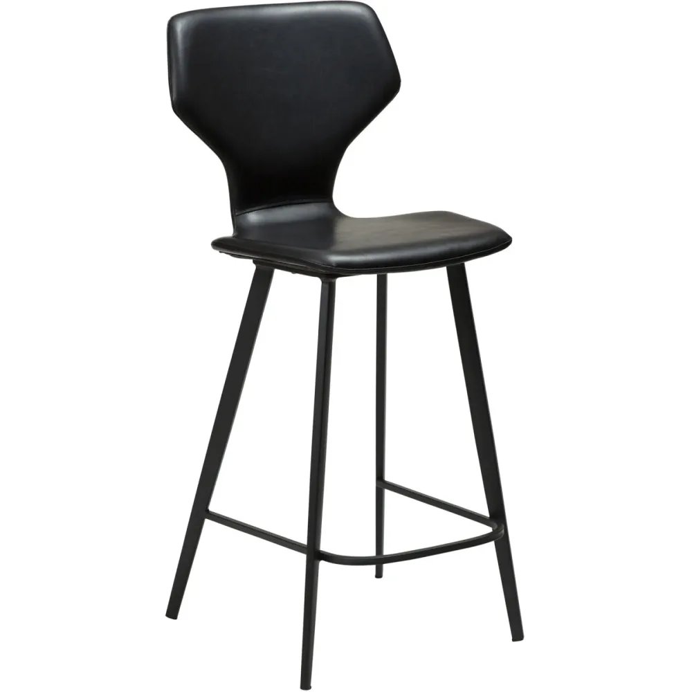 DAN-FORM Barhocker 2er-Set S.I.T Schwarz Kunstleder 45 cm 102 cm - Farbe: Black - Barhocker 2er-Set