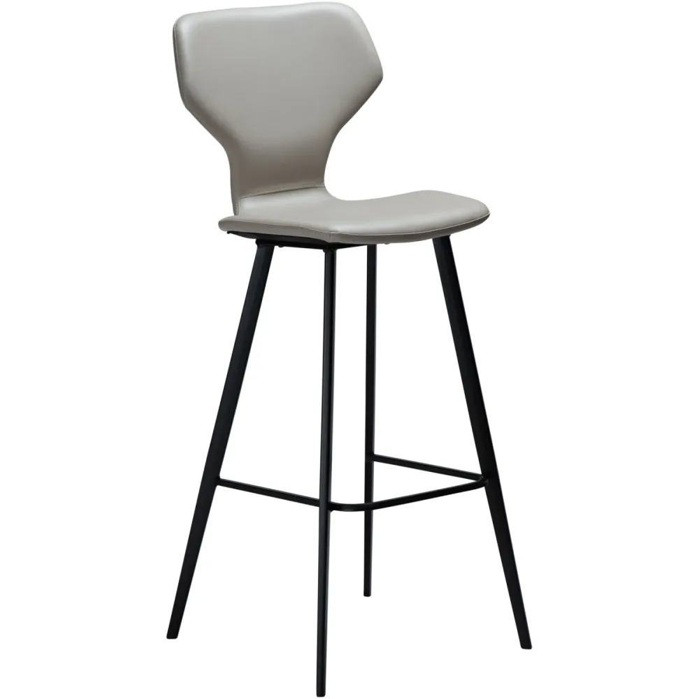 DAN-FORM Barhocker 2er-Set S.I.T Grau/Schwarz Kunstleder 45 cm 110 cm - Barhocker 2er-Set