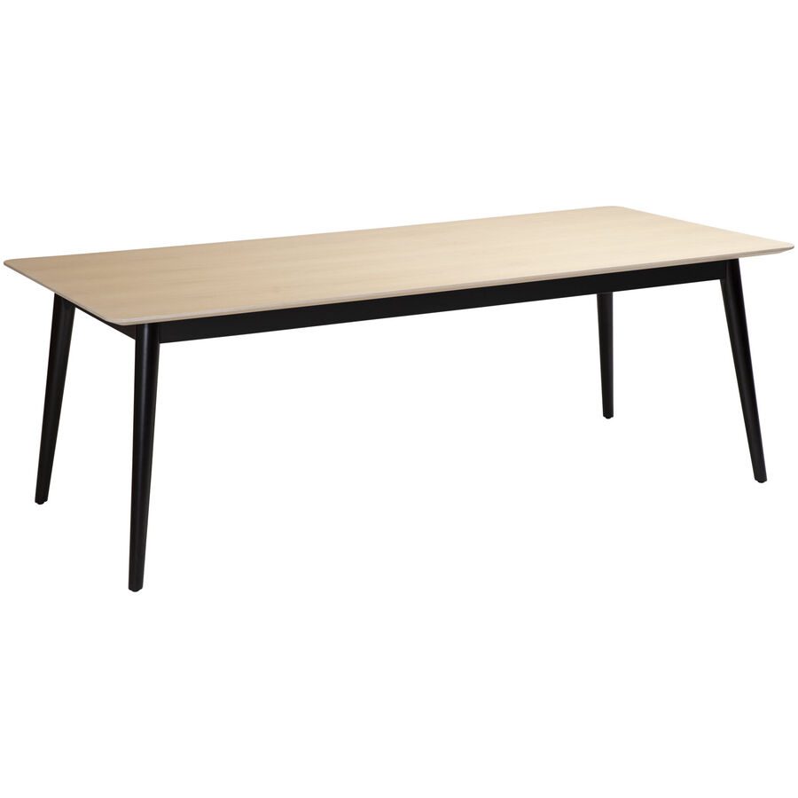 DAN-FORM Esstisch Yolo Braun/Schwarz Holz 100 cm - Farbe: schwarz/Eiche - Esstisch