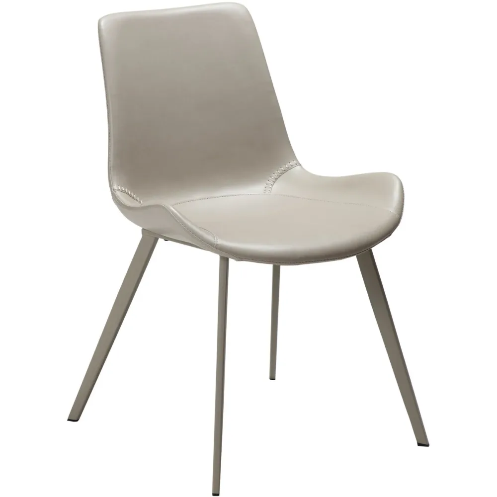 DAN-FORM Stuhl 2er-Set Hype Beige Kunstleder 51 cm - Stuhl 2er-Set