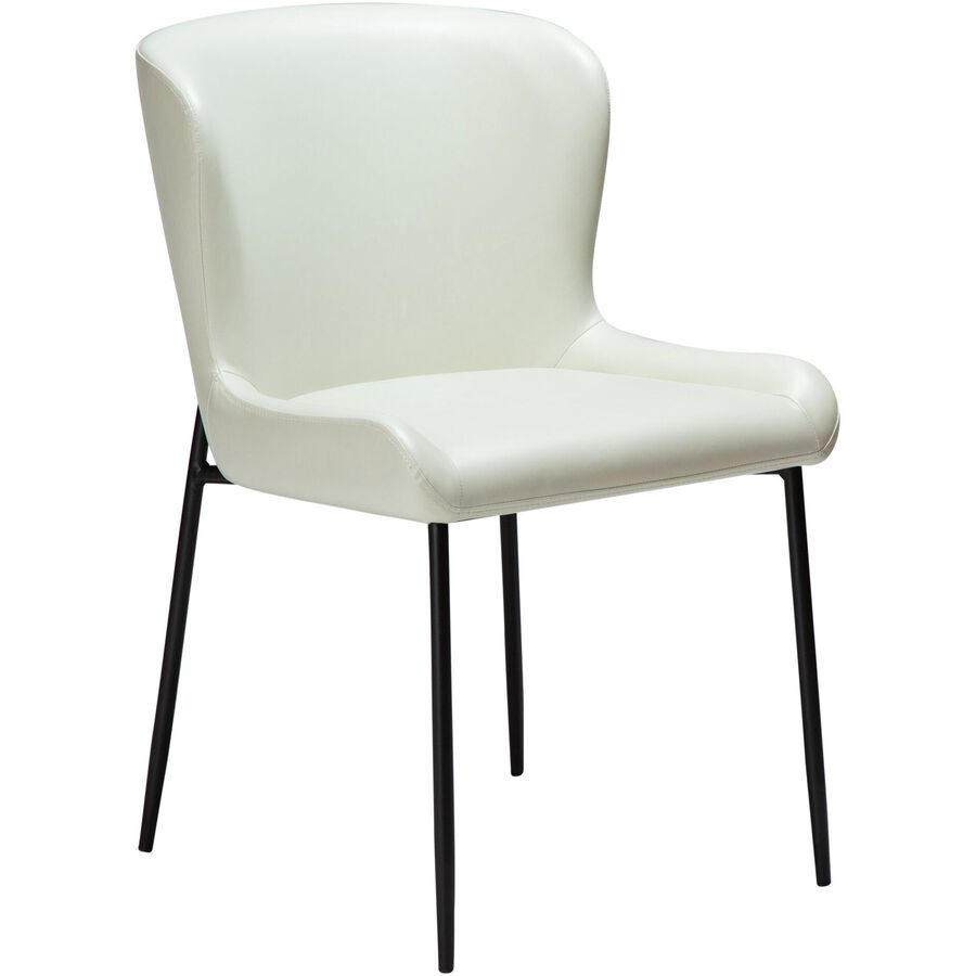 DAN-FORM Stuhl 2er-Set Glamorous Beige Kunstleder 50 cm - Farbe: hellbeige - Stuhl 2er-Set
