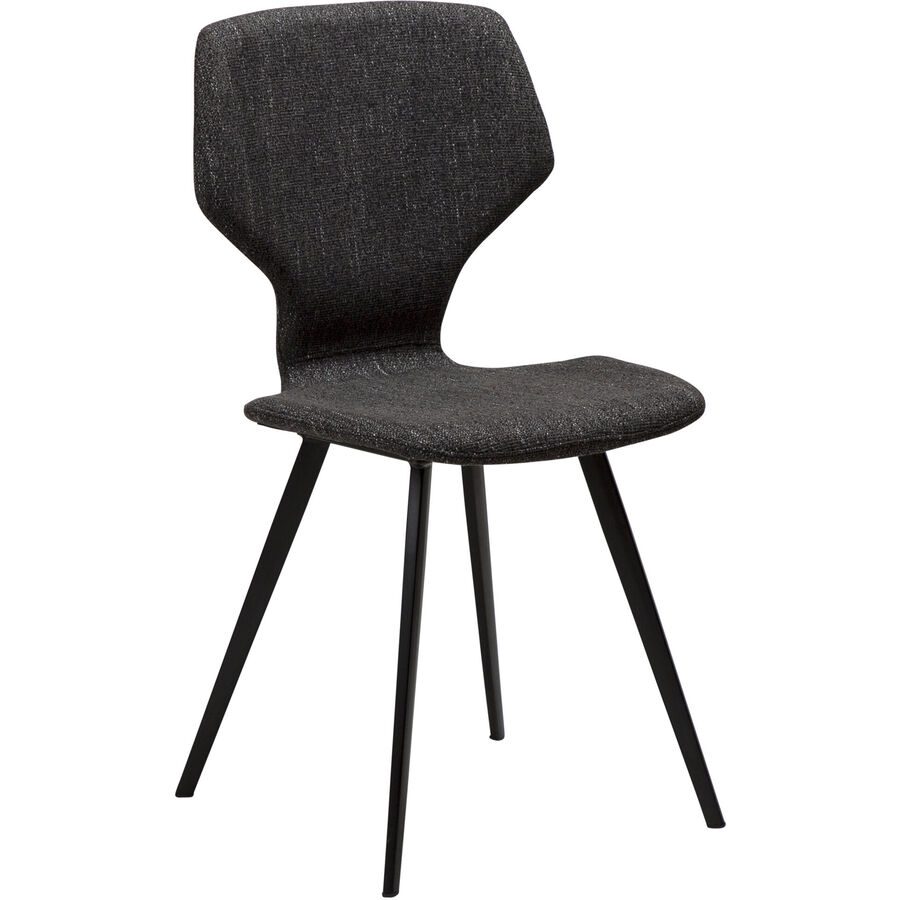 DAN-FORM Stuhl 2er-Set S.I.T Schwarz Stoff 46 cm - Stuhl 2er-Set