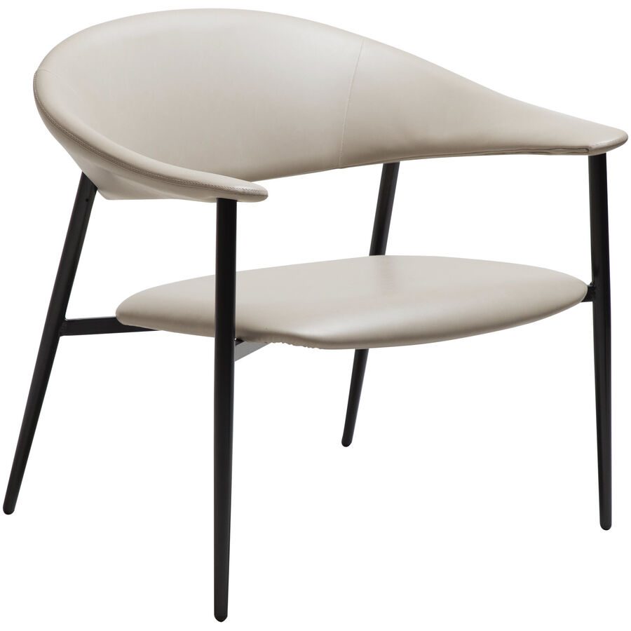 DAN-FORM Sessel Rover Grau Kunstleder 79 cm 72 cm - Farbe: Grey - Sessel
