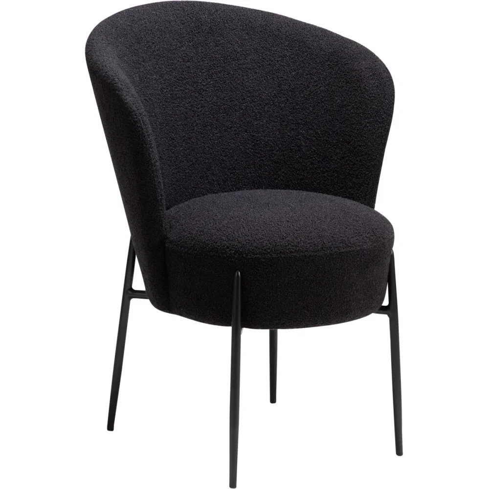 DAN-FORM Stuhl 2er-Set Orbit Schwarz Stoff 64.5 cm - Farbe: Black - Stuhl 2er-Set