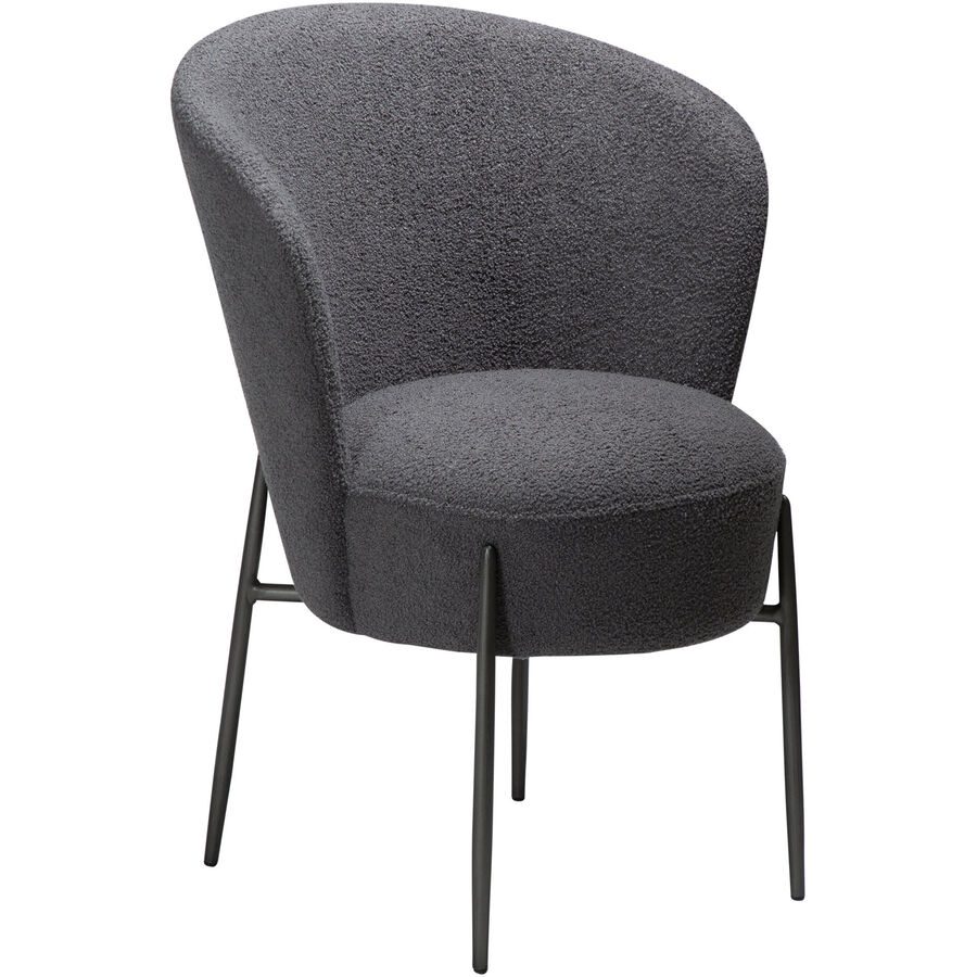 DAN-FORM Stuhl 2er-Set Orbit Grau Stoff 64.5 cm - Farbe: stein - Stuhl 2er-Set
