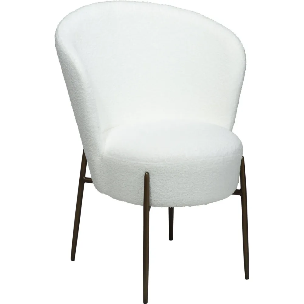 DAN-FORM Stuhl 2er-Set Orbit Weiss Stoff 64.5 cm - Farbe: schneeweiss - Stuhl 2er-Set