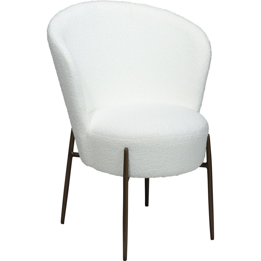 DAN-FORM Stuhl 2er-Set Orbit Weiss Stoff 64.5 cm - Farbe: schneeweiss - Stuhl 2er-Set
