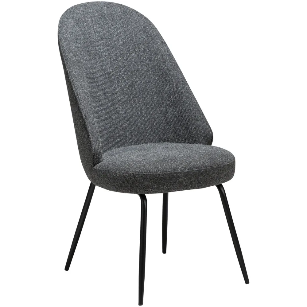 DAN-FORM Stuhl 2er-Set Utopia Grau Stoff 54 cm - Stuhl 2er-Set